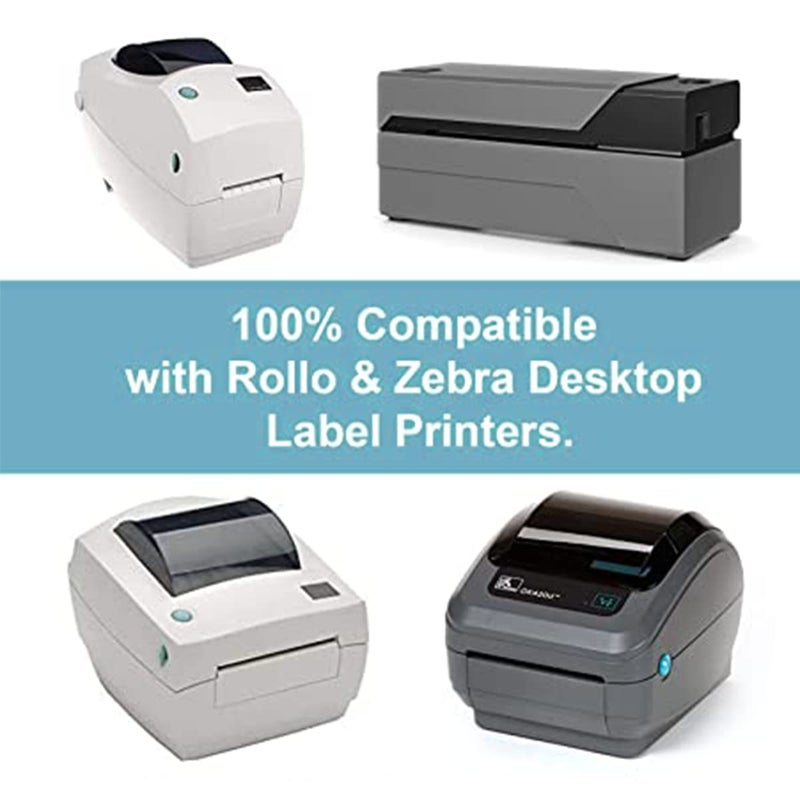 Hybsk 2.25x1.25 inch Direct Thermal Labels for Barcodes, Address, Compatible with Rollo Label Printer & Zebra Desktop Printers (2.25"x1.25",White) - Image 5